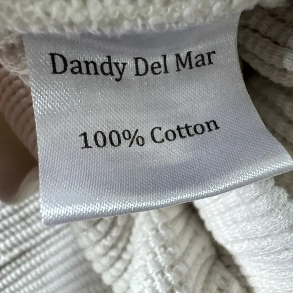 Dandy Del Mar Waffle Knit Shorts Vintage Ivory Men’s Size XL